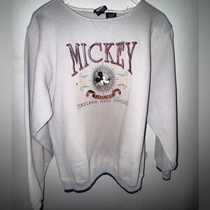 Grey vintage Mickey crew neck